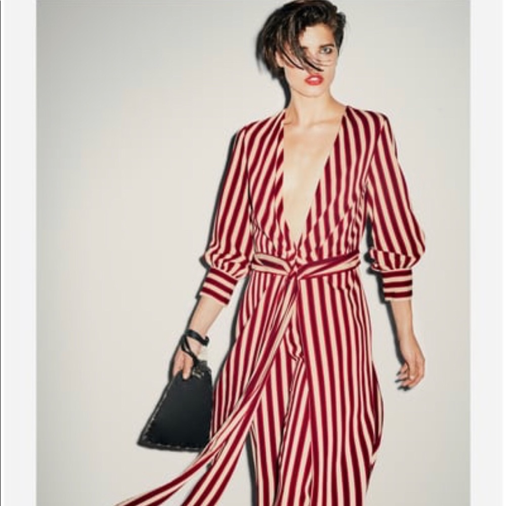 Zara tunic with front ties/ belt